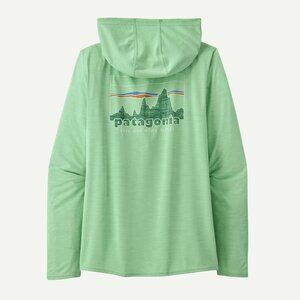 NWT Patagonia Women's Capilene Cool Daily Graphic Hoody in '73 Skyline sz M